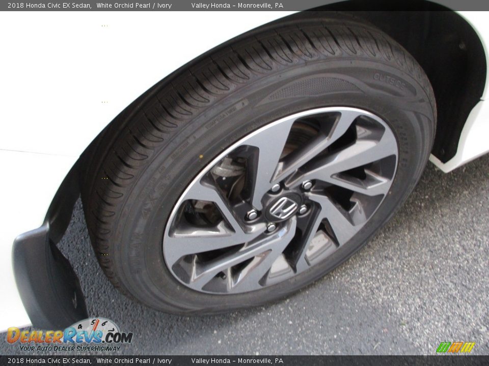 2018 Honda Civic EX Sedan White Orchid Pearl / Ivory Photo #6