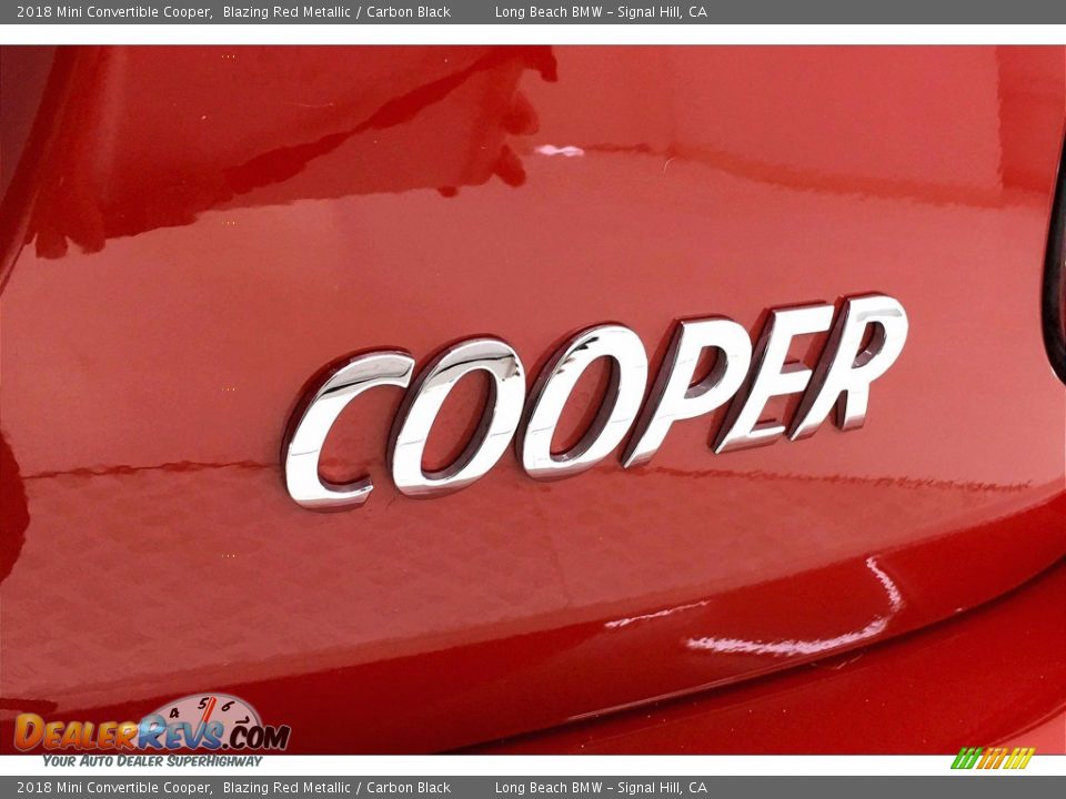 2018 Mini Convertible Cooper Blazing Red Metallic / Carbon Black Photo #7
