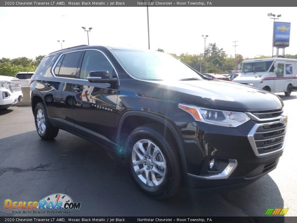 2020 Chevrolet Traverse LT AWD Mosaic Black Metallic / Jet Black Photo #11