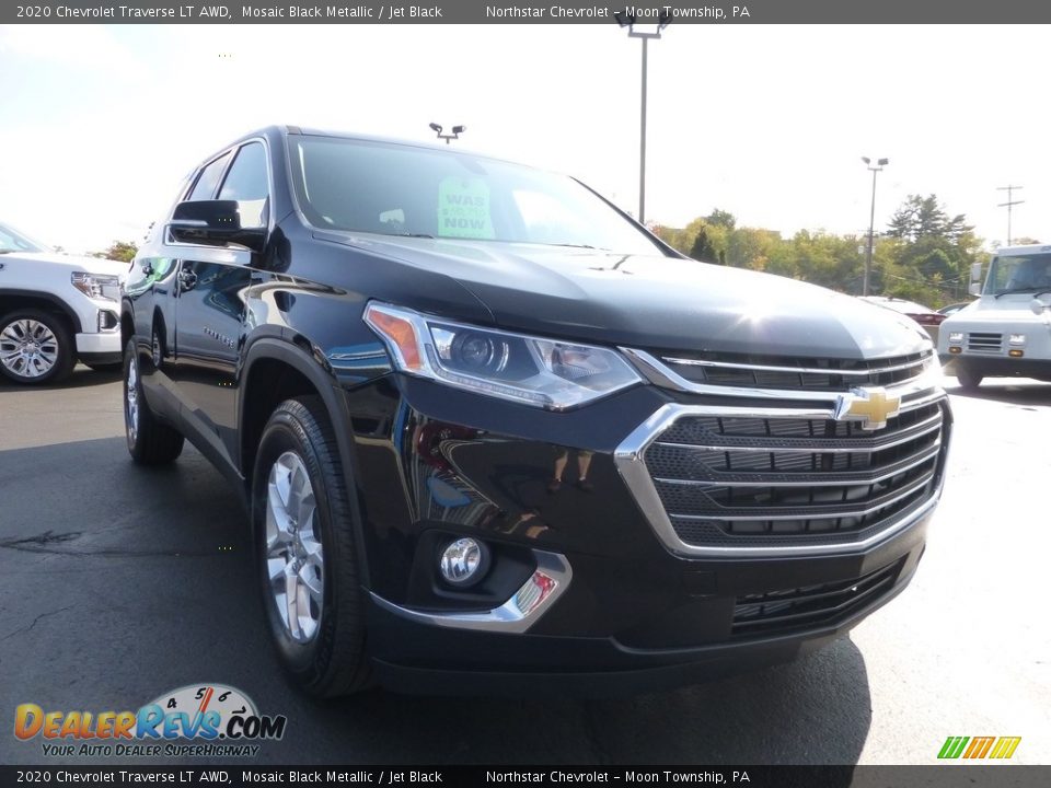 2020 Chevrolet Traverse LT AWD Mosaic Black Metallic / Jet Black Photo #12