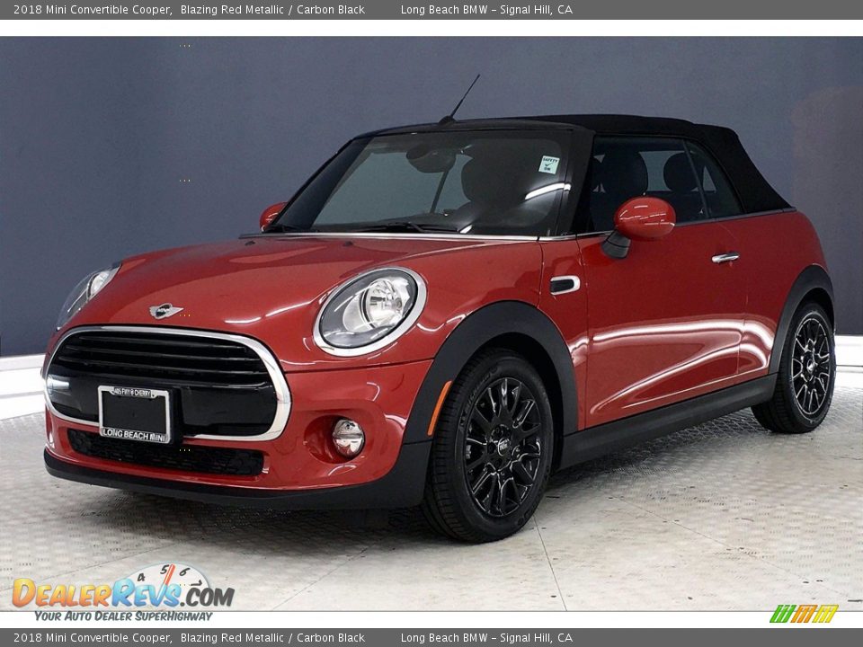 2018 Mini Convertible Cooper Blazing Red Metallic / Carbon Black Photo #12