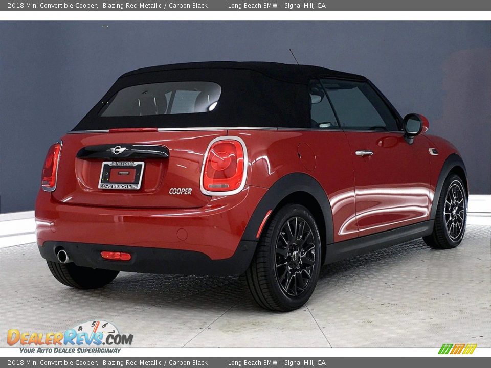 2018 Mini Convertible Cooper Blazing Red Metallic / Carbon Black Photo #13