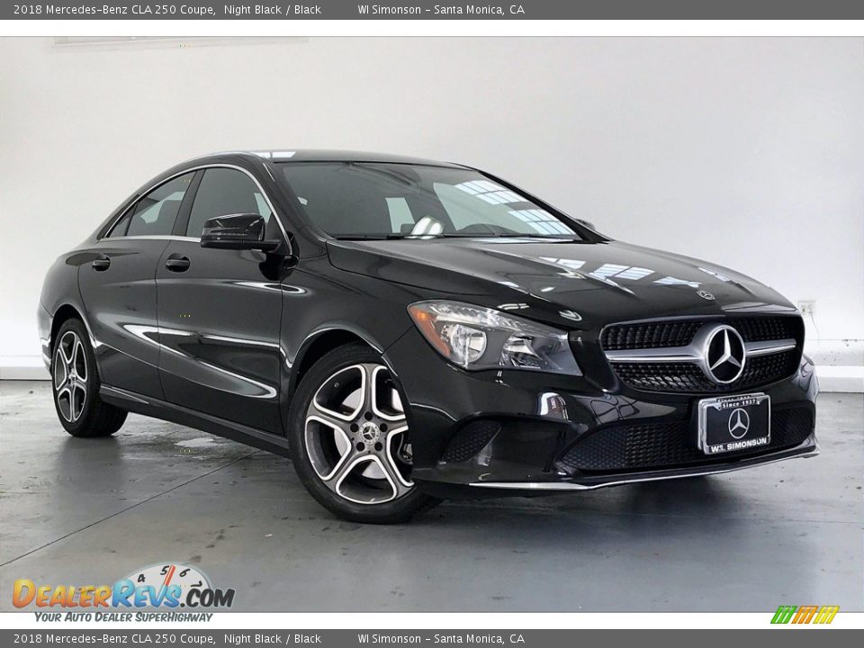 2018 Mercedes-Benz CLA 250 Coupe Night Black / Black Photo #34