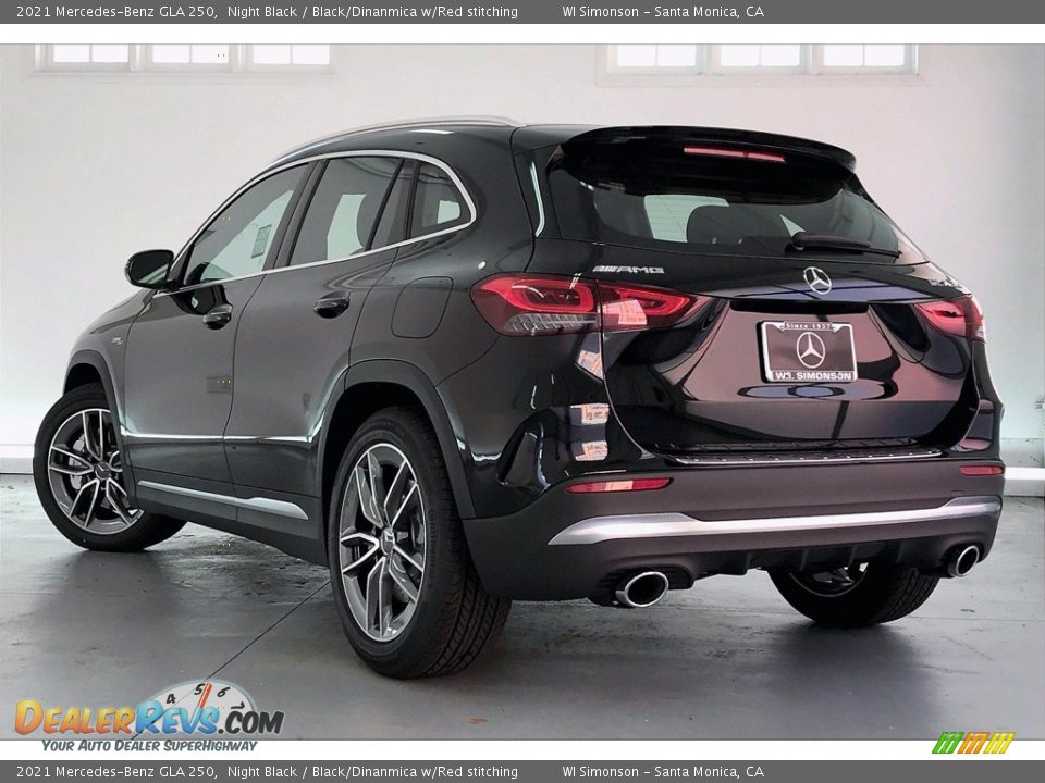 2021 Mercedes-Benz GLA 250 Night Black / Black/Dinanmica w/Red stitching Photo #2