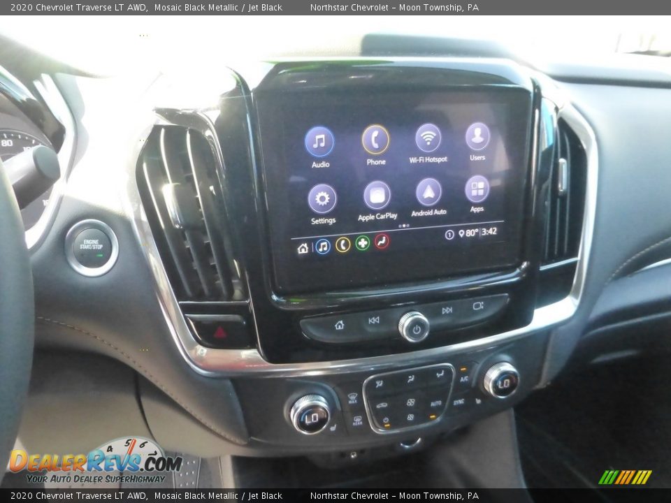 2020 Chevrolet Traverse LT AWD Mosaic Black Metallic / Jet Black Photo #27