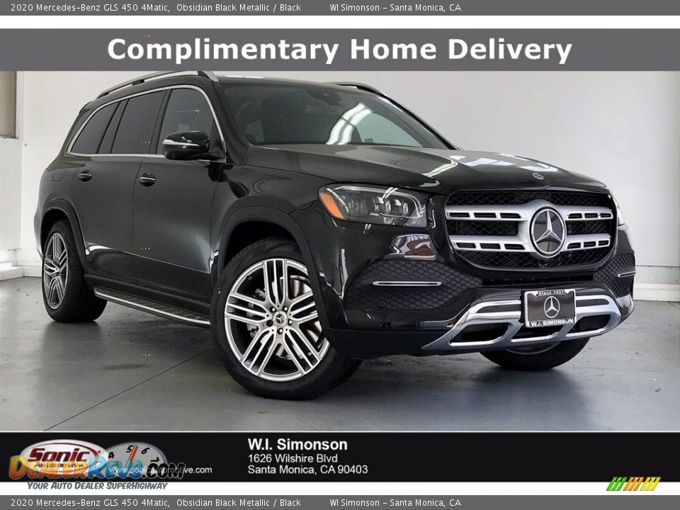 2020 Mercedes-Benz GLS 450 4Matic Obsidian Black Metallic / Black Photo #1