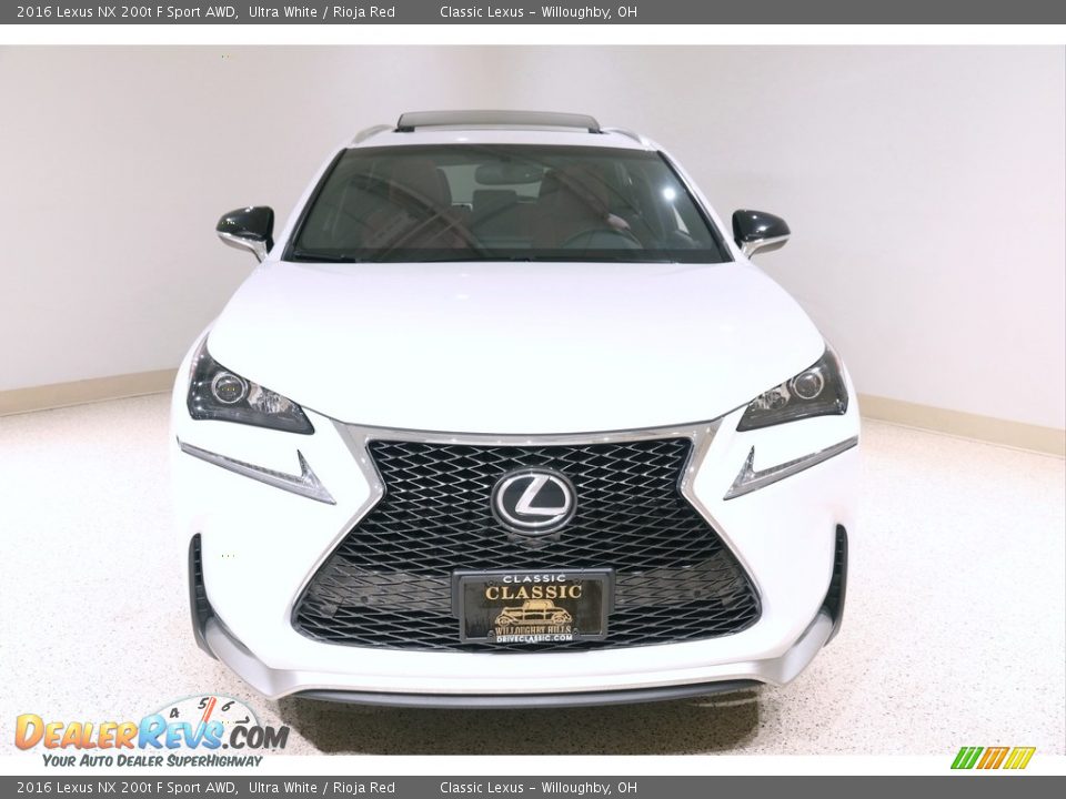 2016 Lexus NX 200t F Sport AWD Ultra White / Rioja Red Photo #2