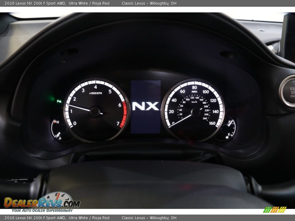 2016 Lexus NX 200t F Sport AWD Gauges Photo #10