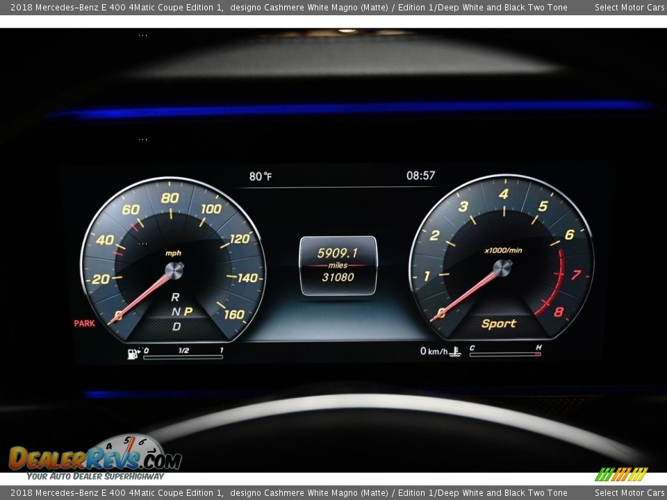 2018 Mercedes-Benz E 400 4Matic Coupe Edition 1 Gauges Photo #20