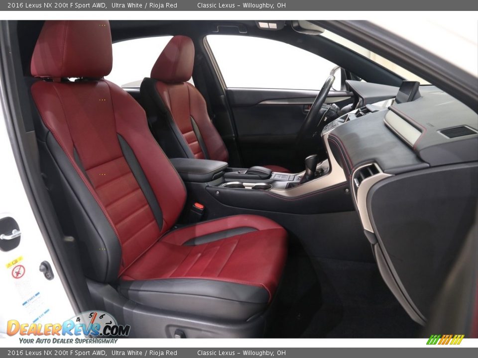 Rioja Red Interior - 2016 Lexus NX 200t F Sport AWD Photo #25