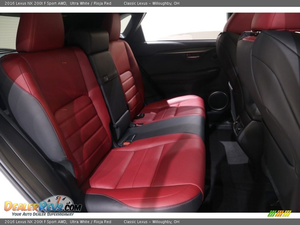 Rear Seat of 2016 Lexus NX 200t F Sport AWD Photo #26