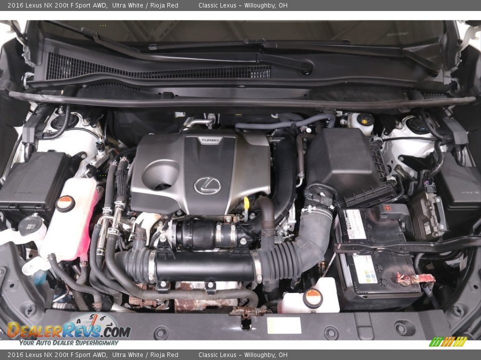 2016 Lexus NX 200t F Sport AWD 2.0 Liter Turbocharged DOHC 16-Valve VVT-iW 4 Cylinder Engine Photo #30