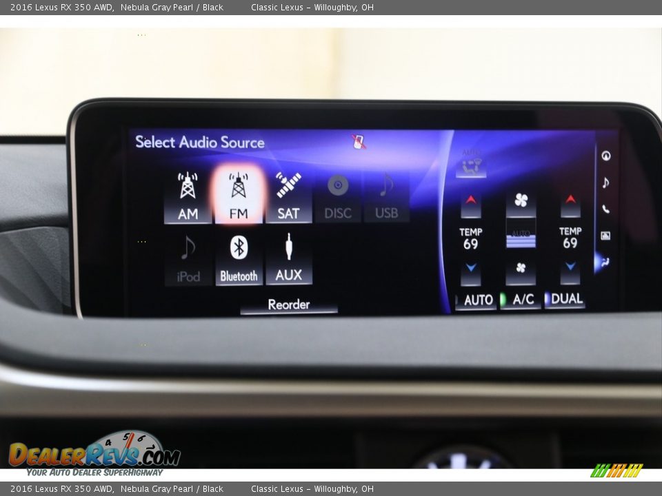 2016 Lexus RX 350 AWD Nebula Gray Pearl / Black Photo #18
