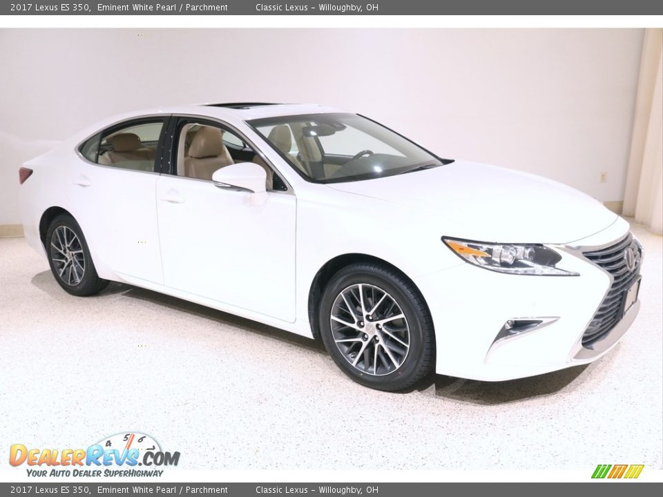 2017 Lexus ES 350 Eminent White Pearl / Parchment Photo #1