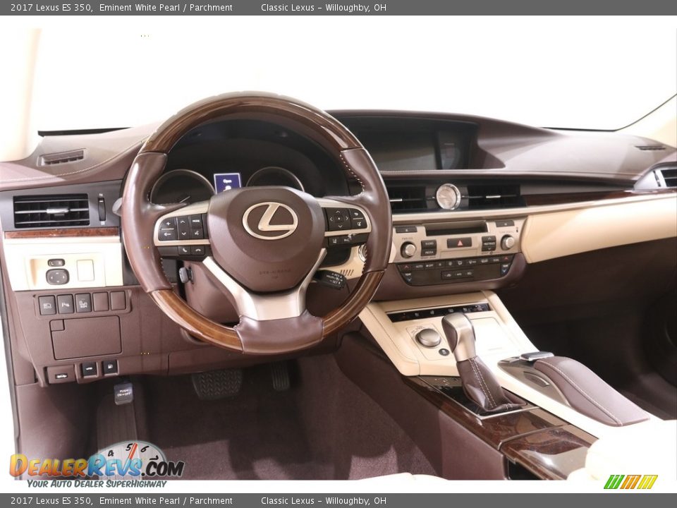 2017 Lexus ES 350 Eminent White Pearl / Parchment Photo #6