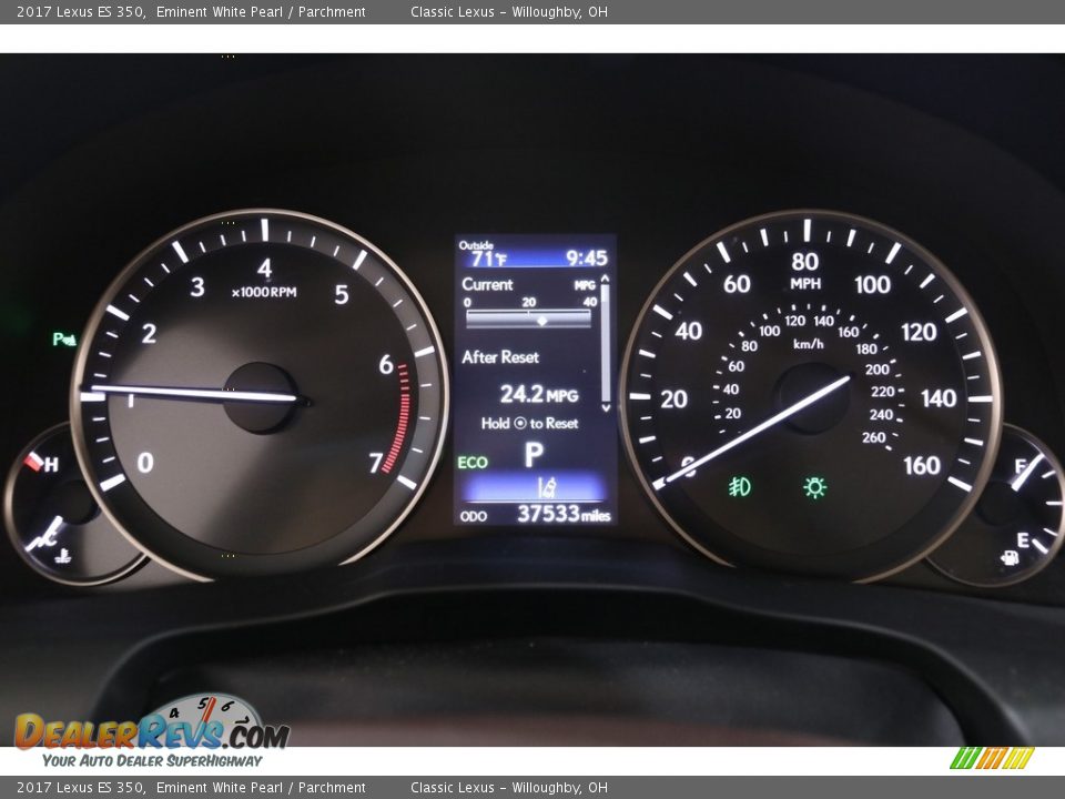 2017 Lexus ES 350 Eminent White Pearl / Parchment Photo #8