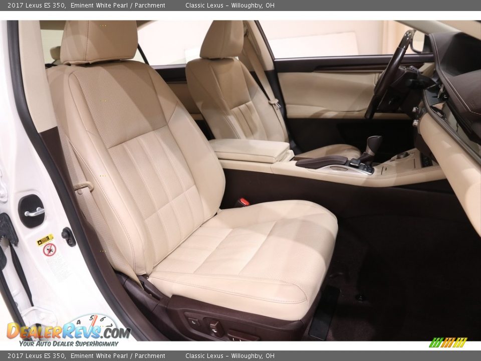 2017 Lexus ES 350 Eminent White Pearl / Parchment Photo #18