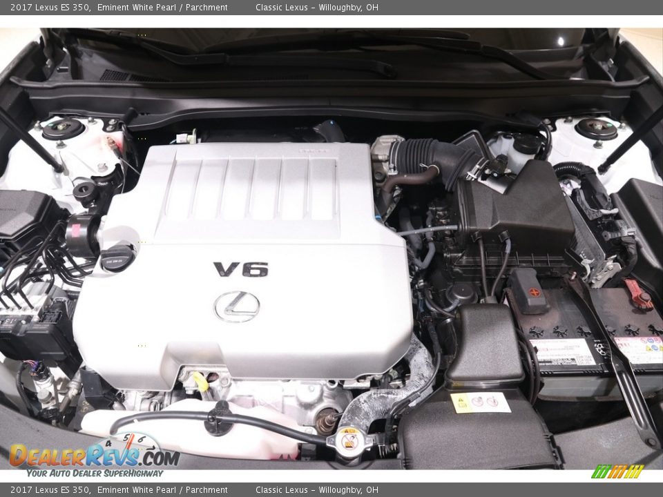 2017 Lexus ES 350 Eminent White Pearl / Parchment Photo #22