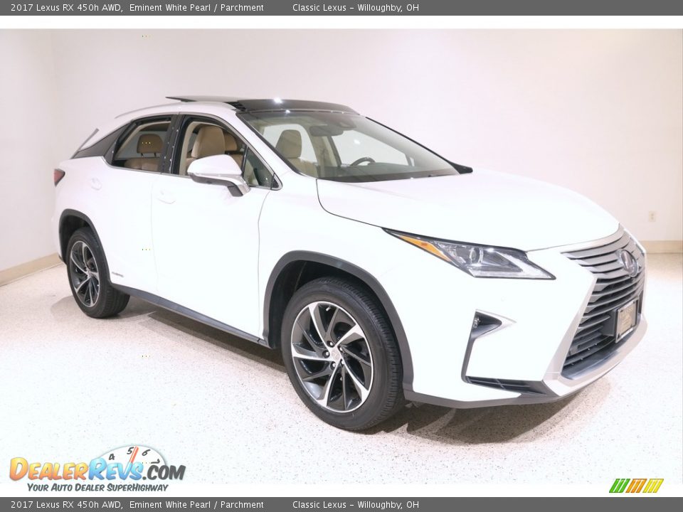 2017 Lexus RX 450h AWD Eminent White Pearl / Parchment Photo #1