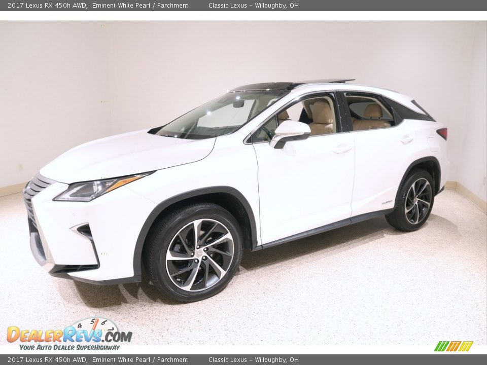 2017 Lexus RX 450h AWD Eminent White Pearl / Parchment Photo #3