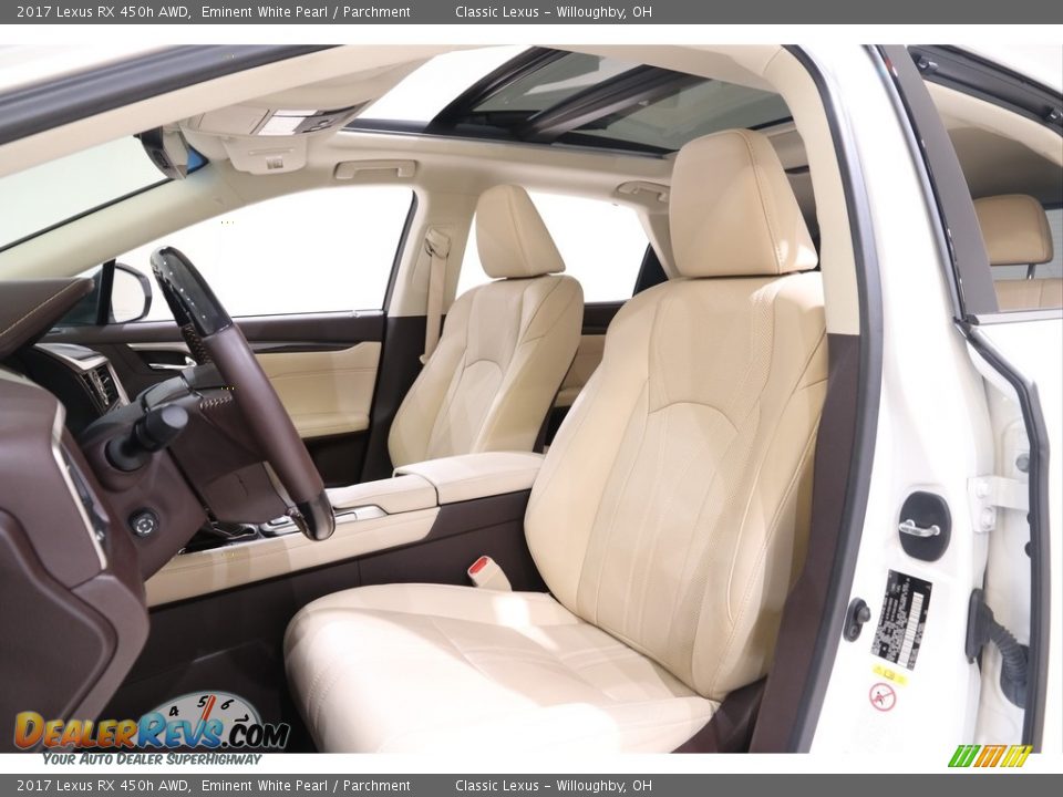 2017 Lexus RX 450h AWD Eminent White Pearl / Parchment Photo #8