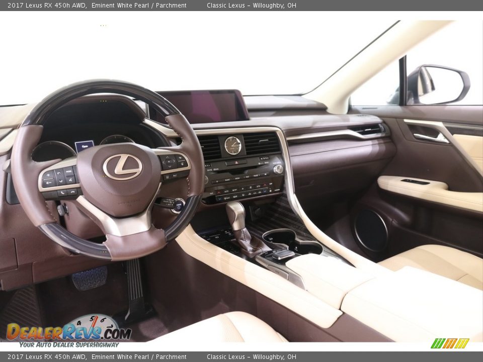 2017 Lexus RX 450h AWD Eminent White Pearl / Parchment Photo #9