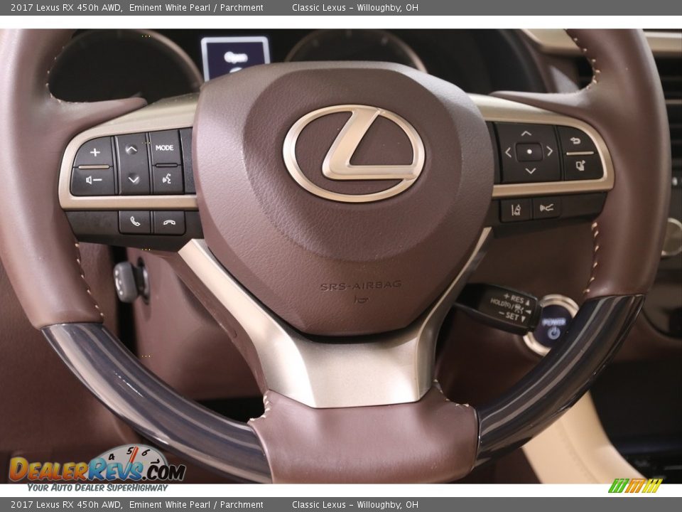 2017 Lexus RX 450h AWD Eminent White Pearl / Parchment Photo #10