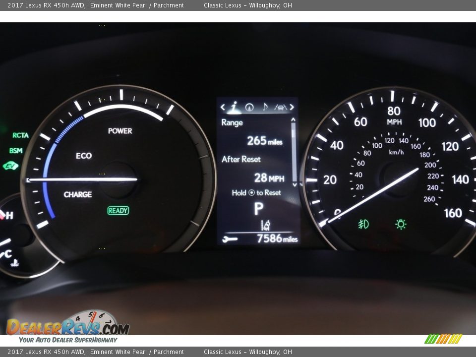 2017 Lexus RX 450h AWD Eminent White Pearl / Parchment Photo #12
