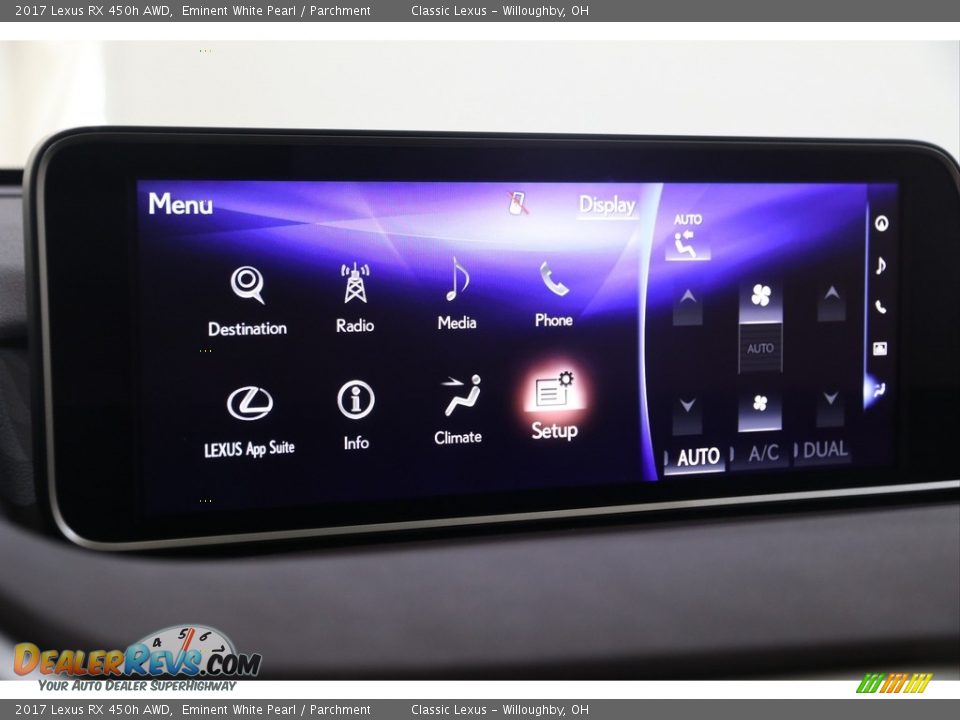 2017 Lexus RX 450h AWD Eminent White Pearl / Parchment Photo #17