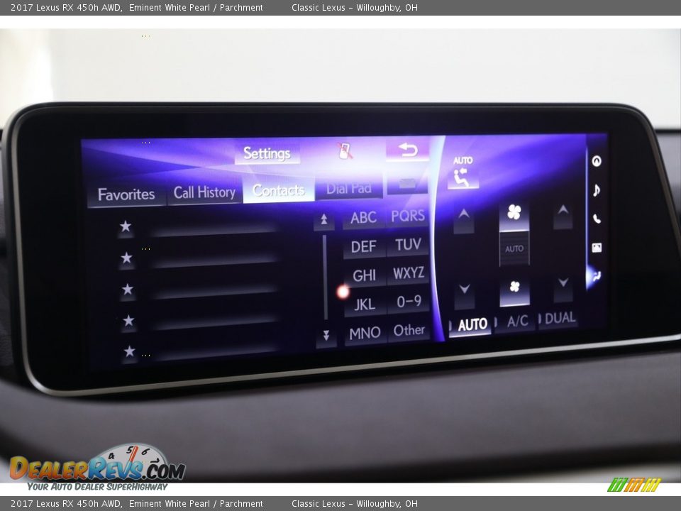 2017 Lexus RX 450h AWD Eminent White Pearl / Parchment Photo #22