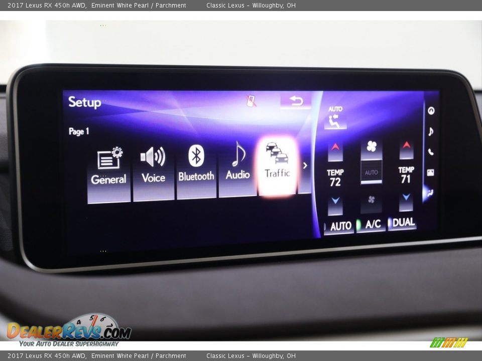 2017 Lexus RX 450h AWD Eminent White Pearl / Parchment Photo #25