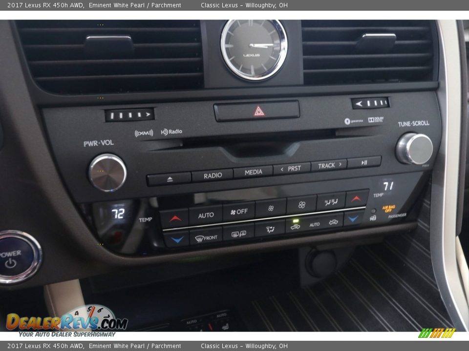 2017 Lexus RX 450h AWD Eminent White Pearl / Parchment Photo #28