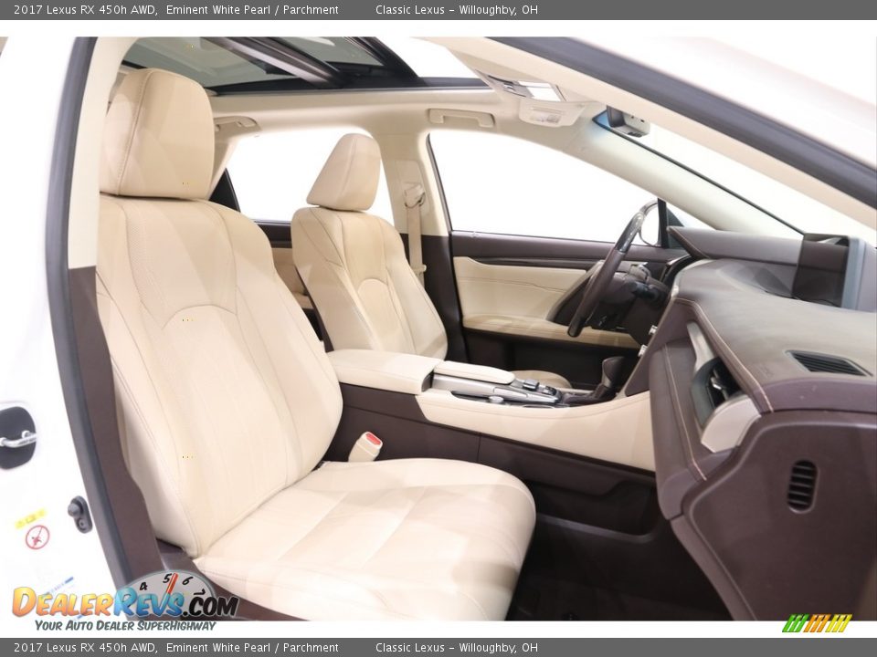 2017 Lexus RX 450h AWD Eminent White Pearl / Parchment Photo #34
