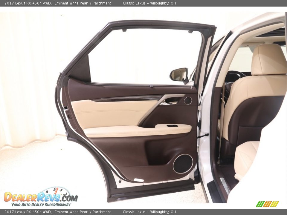 2017 Lexus RX 450h AWD Eminent White Pearl / Parchment Photo #36