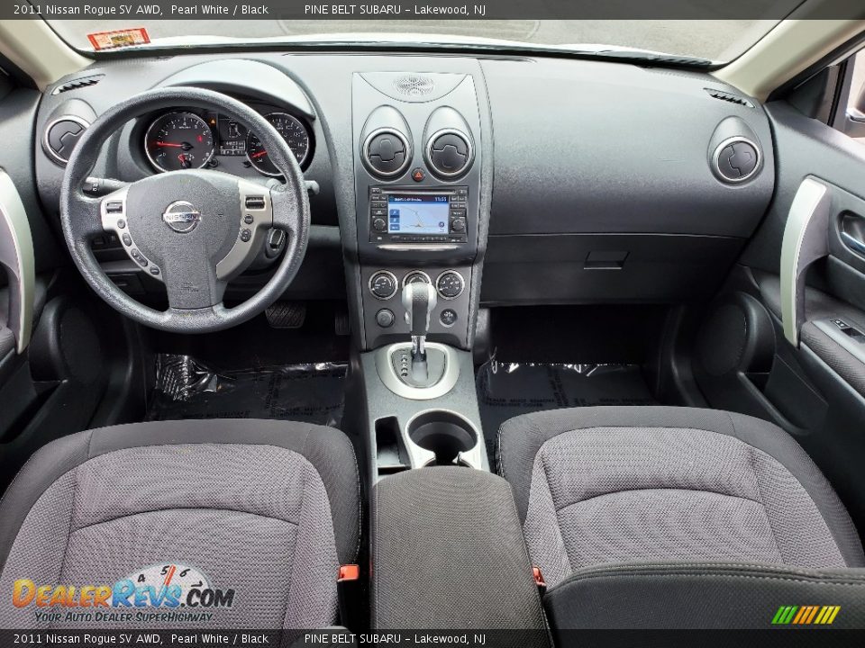 2011 Nissan Rogue SV AWD Pearl White / Black Photo #6