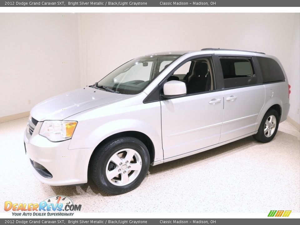 2012 Dodge Grand Caravan SXT Bright Silver Metallic / Black/Light Graystone Photo #3