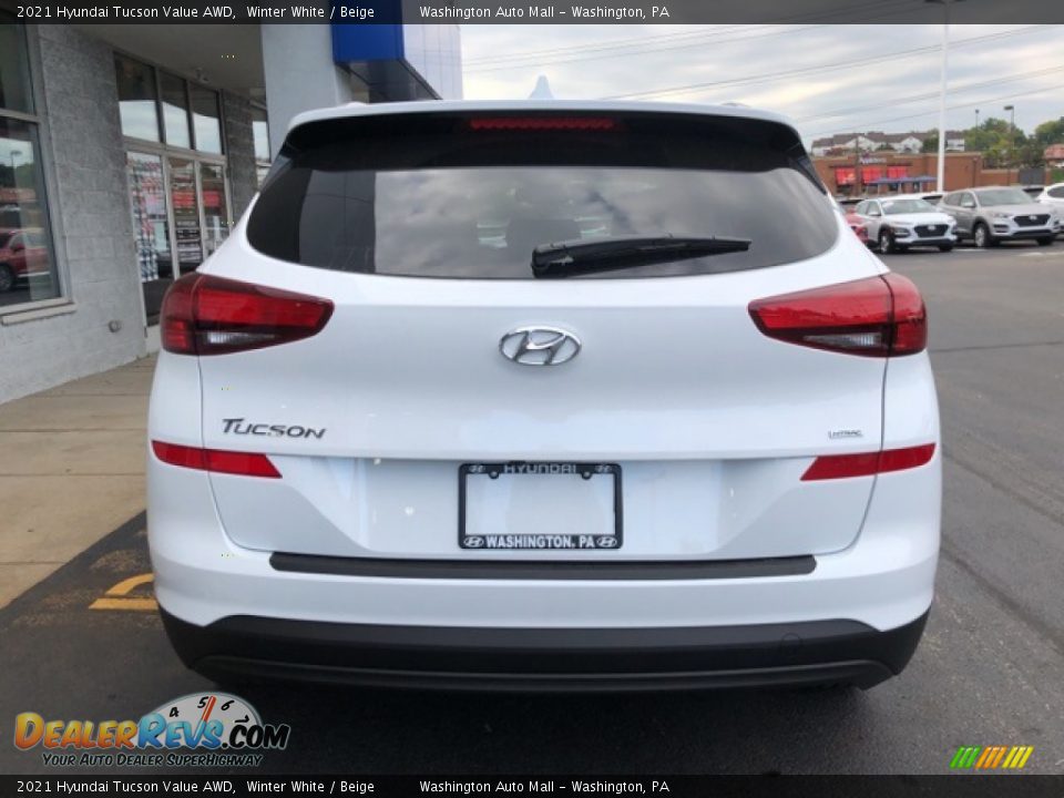 2021 Hyundai Tucson Value AWD Winter White / Beige Photo #4