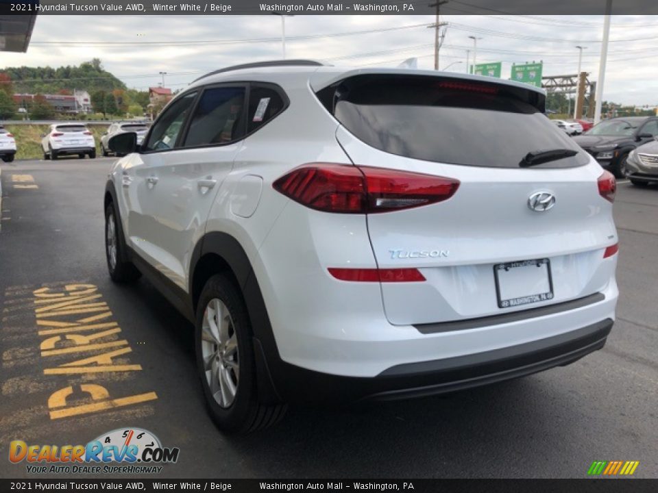 2021 Hyundai Tucson Value AWD Winter White / Beige Photo #5