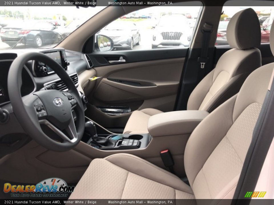 Front Seat of 2021 Hyundai Tucson Value AWD Photo #7