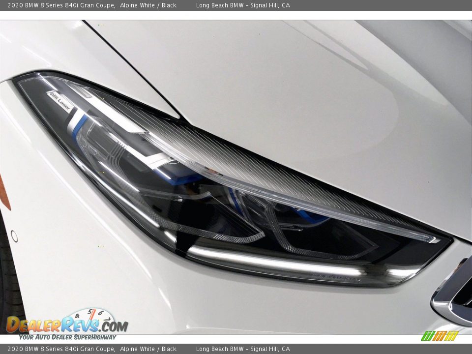 2020 BMW 8 Series 840i Gran Coupe Alpine White / Black Photo #14