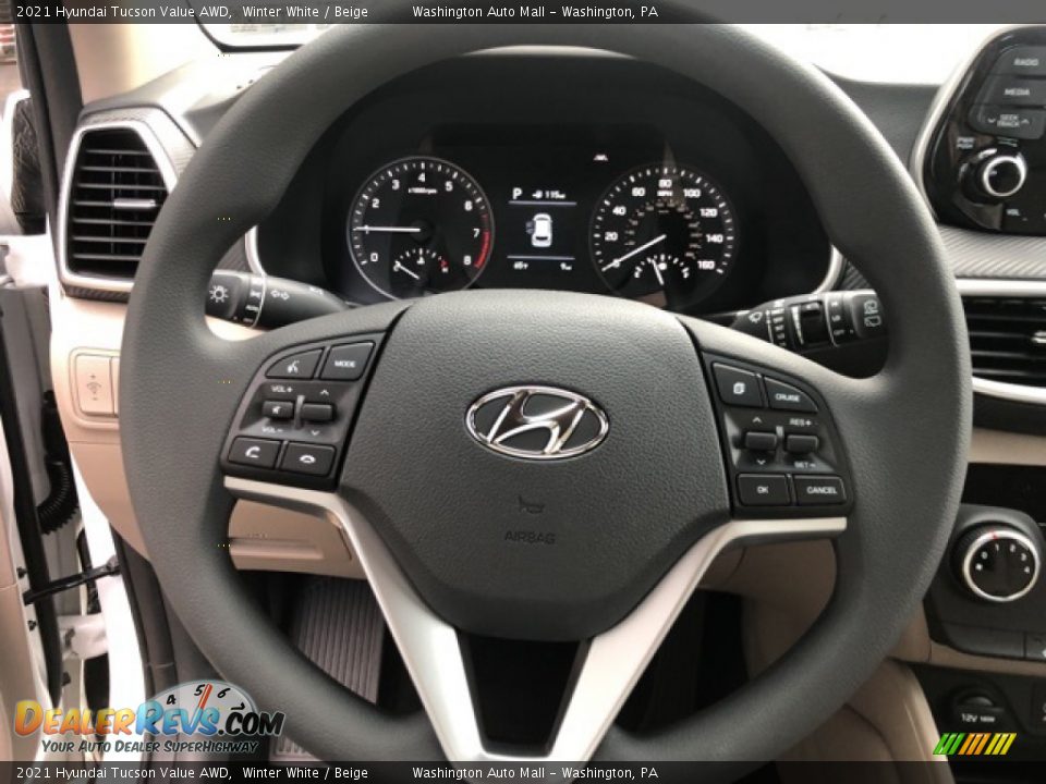 2021 Hyundai Tucson Value AWD Steering Wheel Photo #12