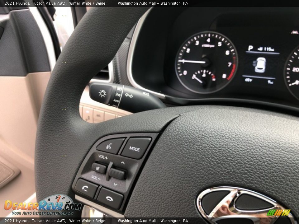 2021 Hyundai Tucson Value AWD Steering Wheel Photo #13