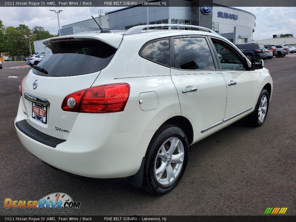 2011 Nissan Rogue SV AWD Pearl White / Black Photo #18