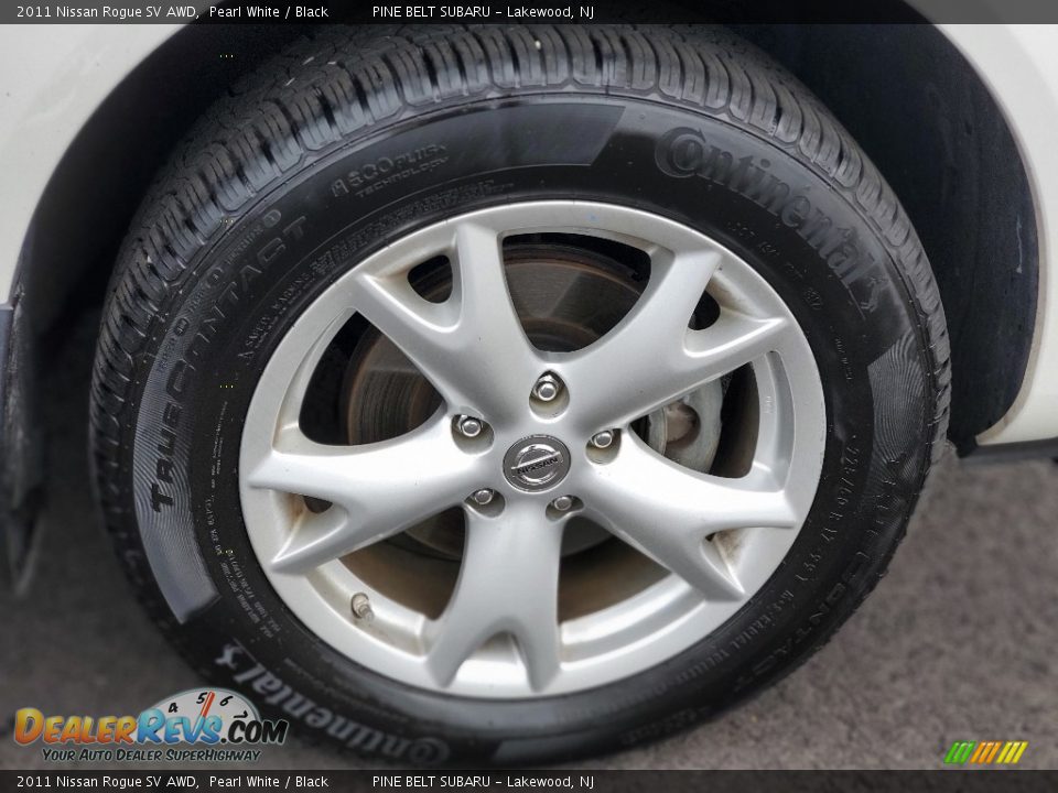 2011 Nissan Rogue SV AWD Pearl White / Black Photo #20