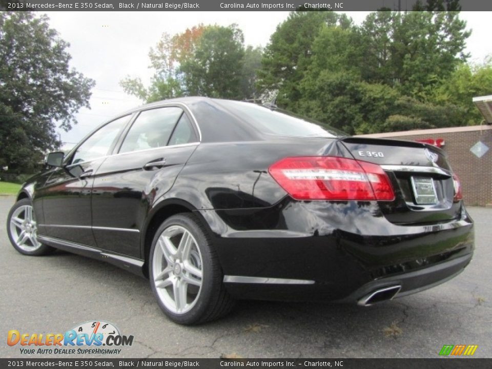 2013 Mercedes-Benz E 350 Sedan Black / Natural Beige/Black Photo #8