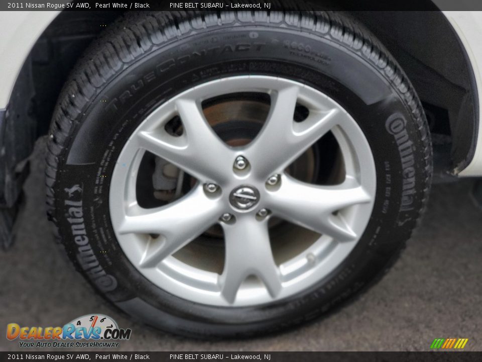 2011 Nissan Rogue SV AWD Pearl White / Black Photo #26
