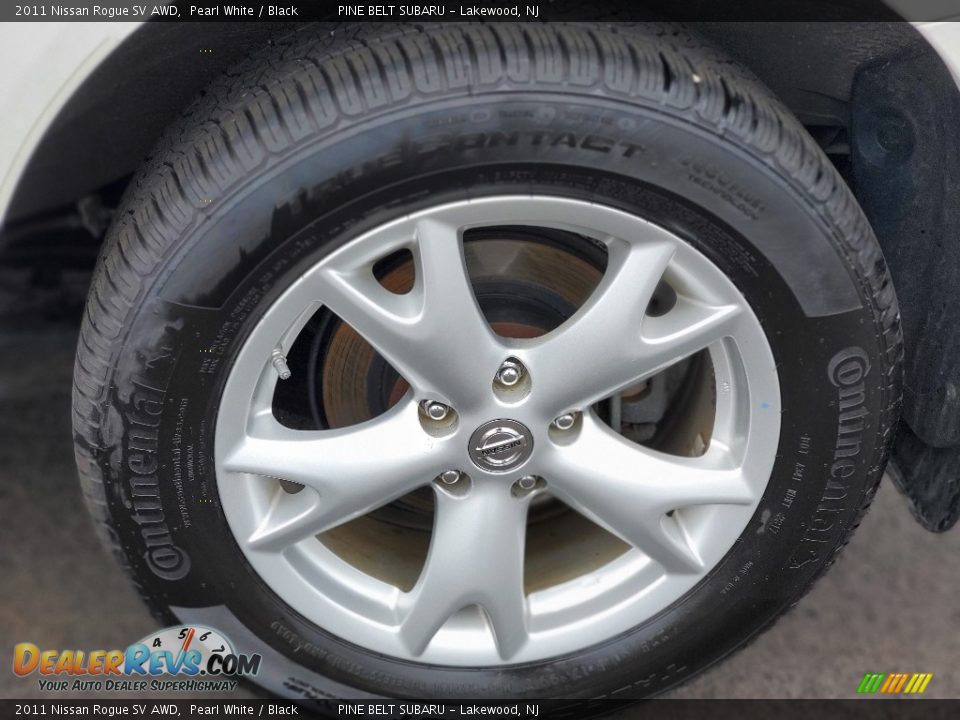 2011 Nissan Rogue SV AWD Pearl White / Black Photo #28