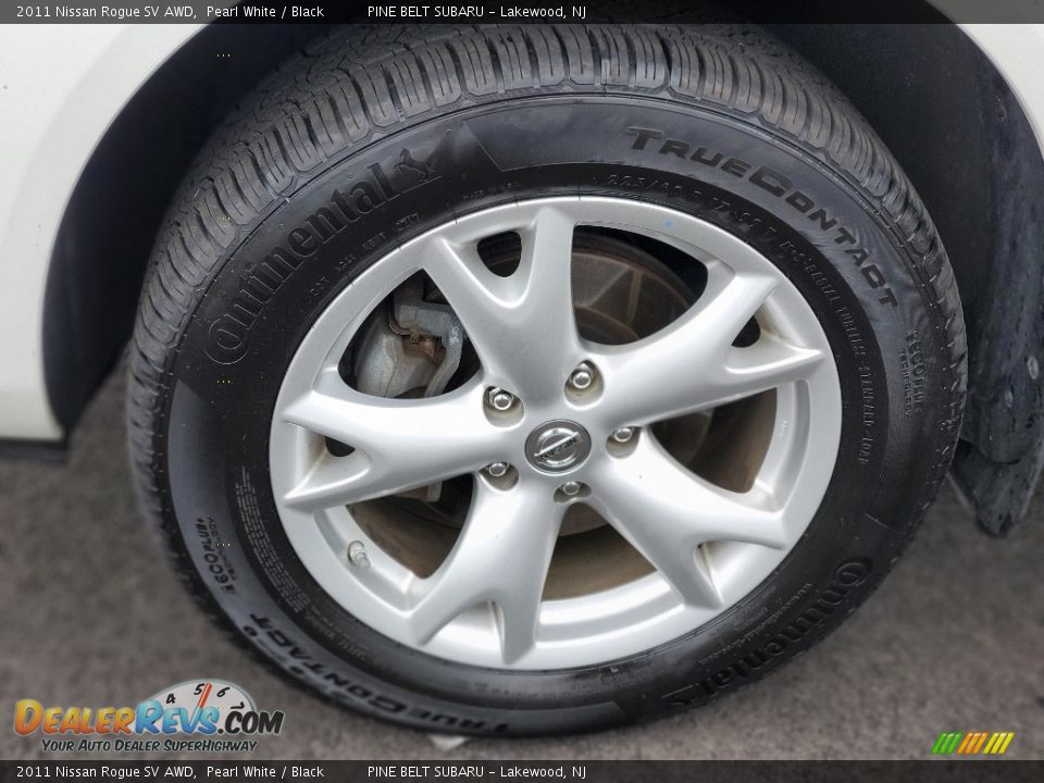 2011 Nissan Rogue SV AWD Pearl White / Black Photo #31