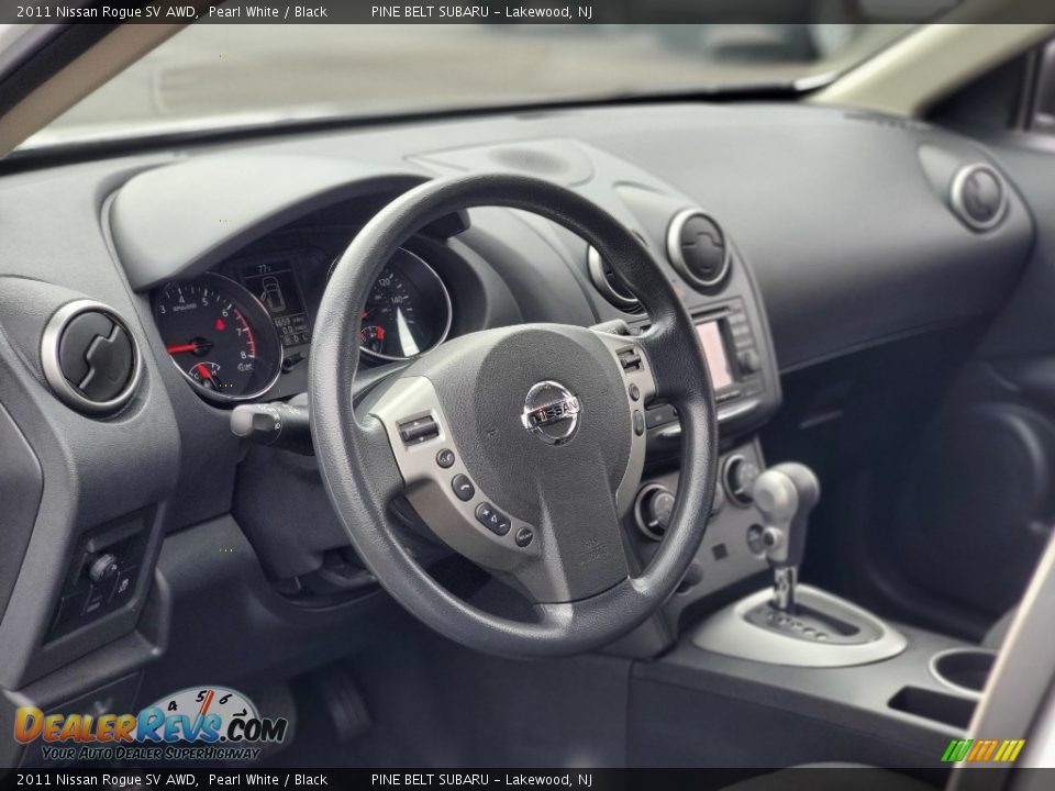 2011 Nissan Rogue SV AWD Pearl White / Black Photo #32