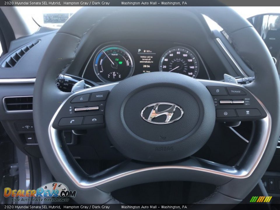 2020 Hyundai Sonata SEL Hybrid Steering Wheel Photo #12